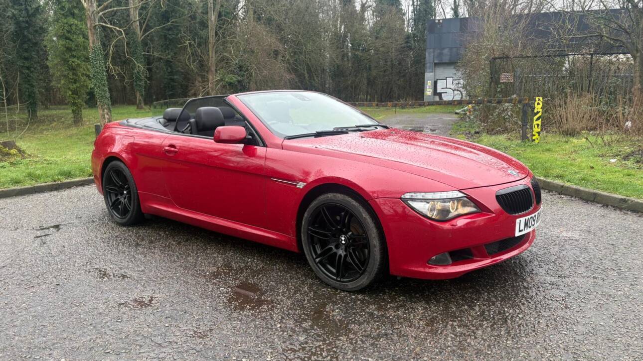 2009 RED BMW 635D 3.0 DIESEL MSPORT CONVERTIBLE AUTOMATIC 282BHP
